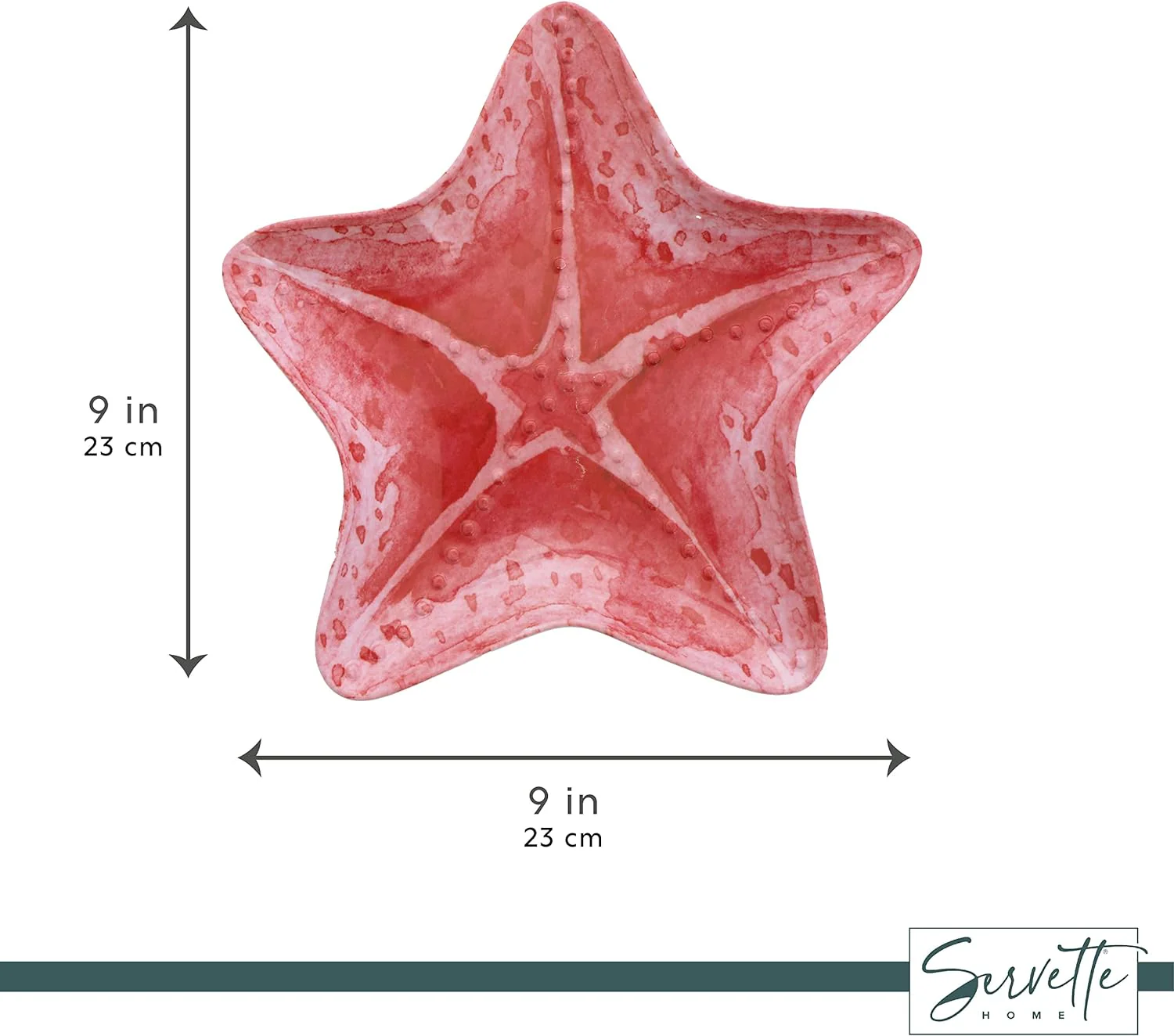 Pink Melamine Starfish Plate - Image 3